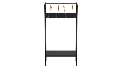 Вішалка модульна підлогова Треліс 12 180x90x38 чорний ДСП Сосна Кембра 16мм FRD-104312 - фото 3
