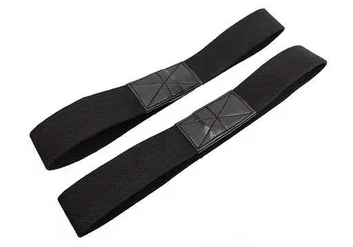 Лямки атлетические EasyFit для турника и перекладины черные (EF-0036) - фото 2