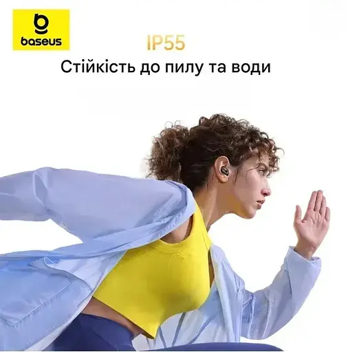 Навушники бездротові Baseus Bass BD1 Стерео Bluetooth-гарнітура чорна (A00084601123-Z1) - фото 8