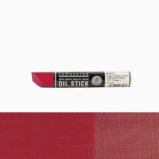 Краска масляная в форме пастели Sennelier Oil Stick, 38 мл, S3, Фиолетовый красный кадмий (Purple cadmium red) - фото 2