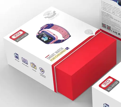 Детские смарт-часы Smart Watch Kids XO-H100 с камерой и GPS розовый - фото 7