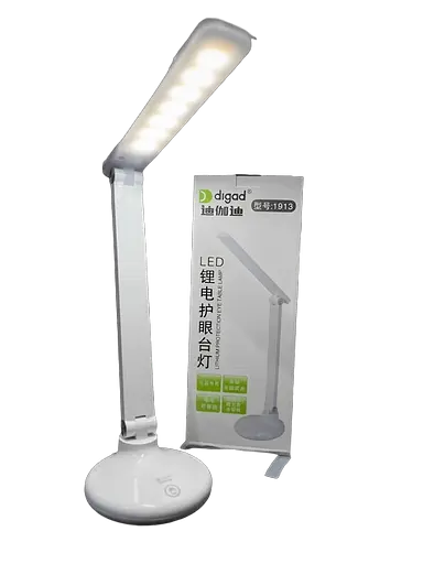 Настільна лампа Digad 1913 сенсорна + 18650 + USB + 3 режими (плавне регулювання)