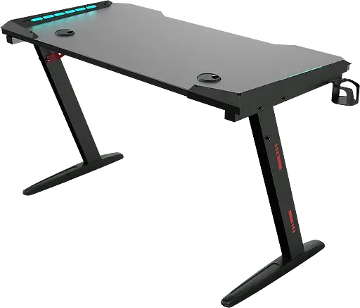 Геймерский компьютерный стол GT Racer T-1226 (120x60x73) Black - фото 4