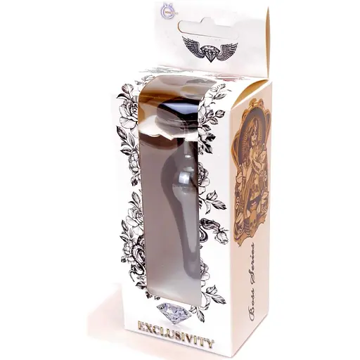 Анальна пробка Boss Of Toys Boss Series - Jewellery Dark Silver Butt Plug Black, BS6400056, Срібний / Чорний - фото 8