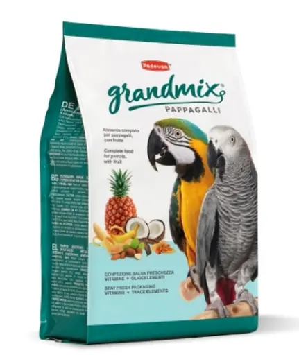 Повседневный корм для крупных попугаев Padovan GrandMix Pappagalli 2 кг (PP00653) - фото 1