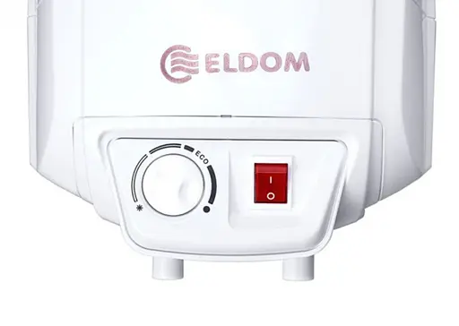 Водонагреватель Eldom EXTRA LIFE 15 л, над мойкой 2 кВт, мокрый ТЭН, вертикальный, прямоугольный, белый (72326NMP) - фото 2