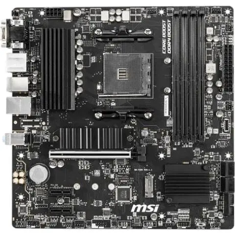 Материнська плата MSI AM4 (B550) B550M PRO-VDH, B550, 4xDDR4, Int.Video(CPU), 4xSATA3, 2xM.2, 1xPCI-E 16x 4.0, 2xPCI-E 1x 3.0, ALC892, RTL8111HN, 7xUSB3.2/6xUSB2.0, VGA/HDMI/DP, MicroATX