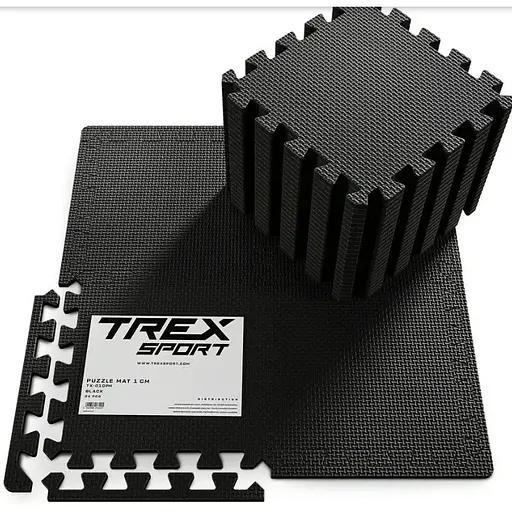 Мат-пазл Trex Sport EVA 1см TX-010PM - 24 частин чорний