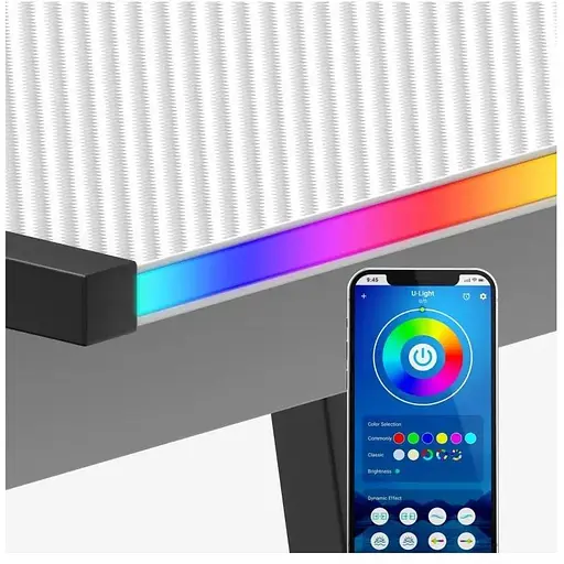 Комп'ютерний стіл Huzaro Hero 6.0 White RGB Smart - фото 9