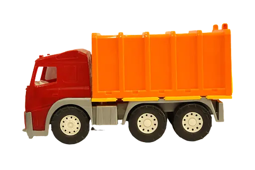 Детская пластиковая машинка для мальчика Магирус Фургон с широкими колесами машинка для песочницы Красная - фото 2