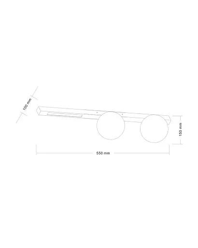 Світильник стельовий Zuma Line 5905316670754 Lund G9+LED 1x40W+6W 4000K 360Lm IP20 чорний - фото 2