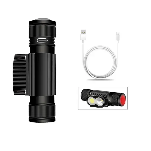 Фонарь налобный аккумуляторный PL-101L 5840 Type-C 1х18650 красный свет (6 режимов) - фото 7