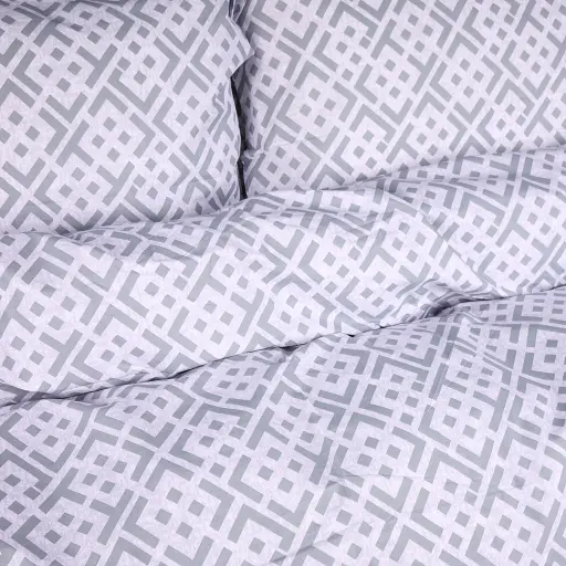 Наволочка Mirson Ranforce Elite Abstract Gray 70х70 см (2200013164333) - фото 4