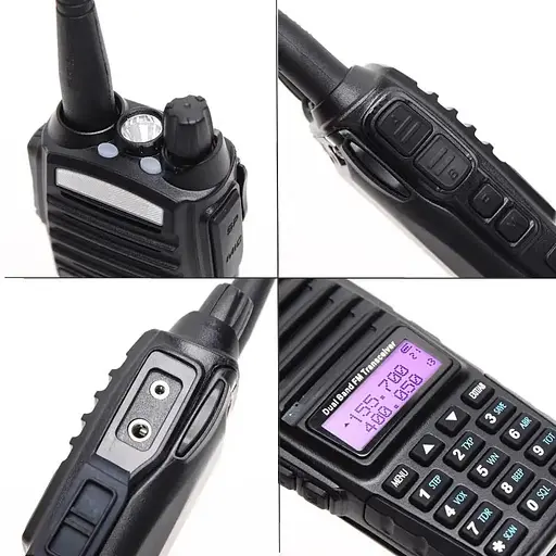 Рація Baofeng UV-82 8W посилена PRO серія VHF/UHF, ліхтар, 2xPTT кнопка, гарнітура, дальність 10км (100832) - фото 6