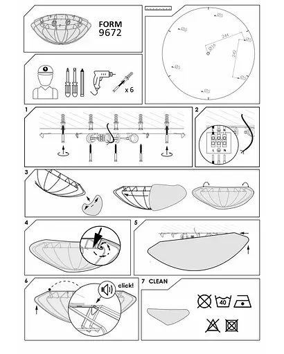 Люстра припотолочная Nowodvorski 9672 FORM - фото 3