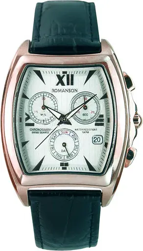 Часы Romanson TL3598HMRG WHITE кварц. Chronograpaph
