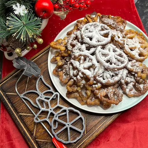 Формочки для хвороста хрустиков вафельного печенья из жидкого теста с бабочкой 4 шт. в наборе (толщина 1 см), Kitchen Master Серый 86768 - фото 4