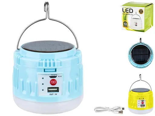 Ліхтар (лампа) для кемпінгу світлодіодна (сонячна батарея) ENERGY Saving Led