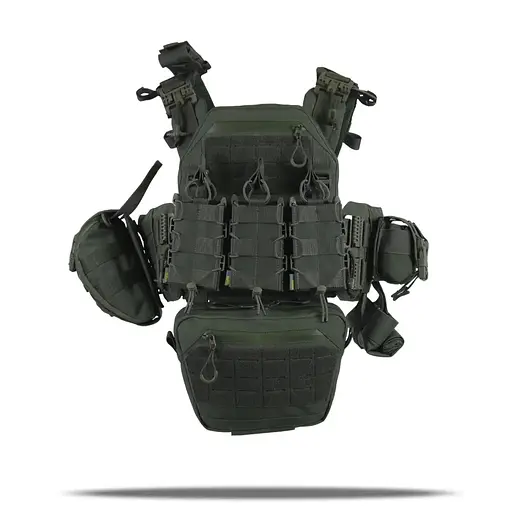 Плитоноска Kiborg GU gen.2 + 8 подсумков Khaki (1000-k55001) - фото 2