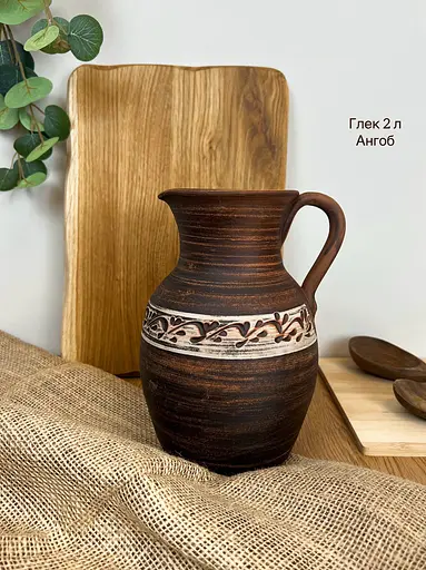 Столовый сервиз керамической (глиняной) посуды на 12 человек Ангоб - фото 7