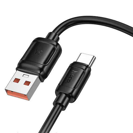 Дата кабель Hoco X115 Surpass USB to Type-C 100W (1m) Black - фото 3