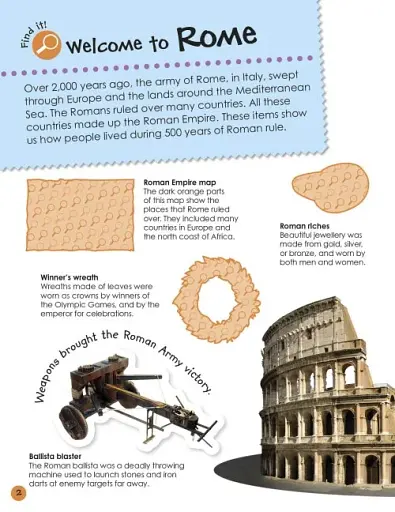 Ancient Rome Ultimate Sticker Book - фото 2