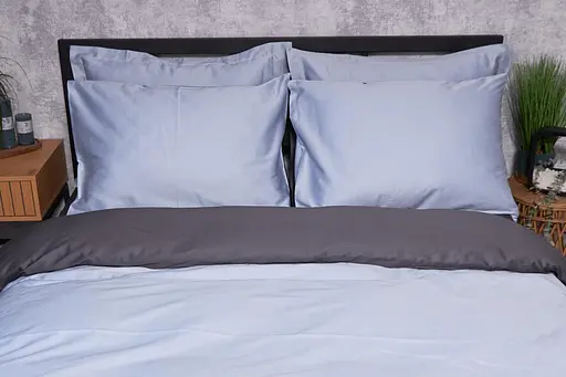 Набор наволочек Moon&Star Satin Premium Skyline Gray 40х40 см 2 шт - фото 1