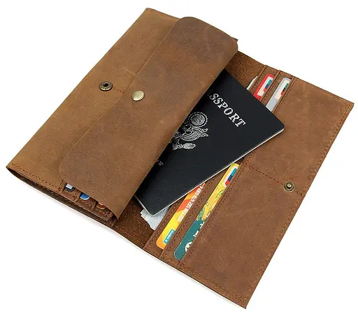 Человек кожаный кошелек Vintage 19x10 см acs0016970 - фото 10