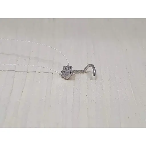 Срібна сережка-пірсинг Астор в ніс. 918-2437Р - фото 2