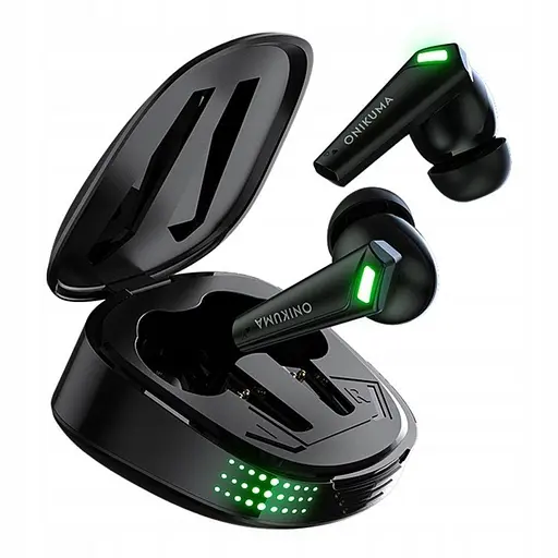 Геймерські Bluetooth навушники Onikuma T308 із зарядним кейсом Ігрова гарнітура Чорний - фото 3