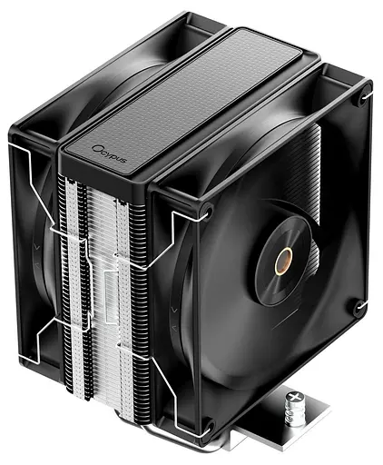 Кулер для процесора OCYPUS DELTA A40 ELITE BK DUAL FAN (DELTA-A40-BK2NNWN00X-GL) - фото 1