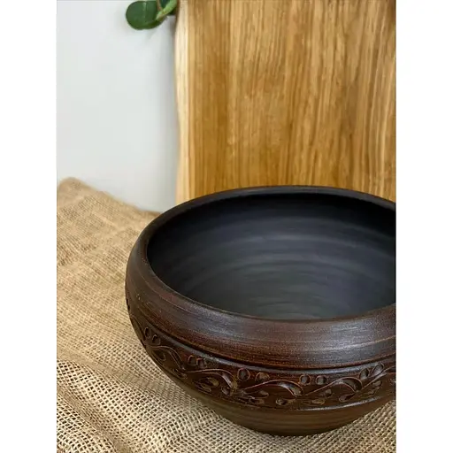 Чагунок 3 л керамический (глиняный) резной Декор - фото 5