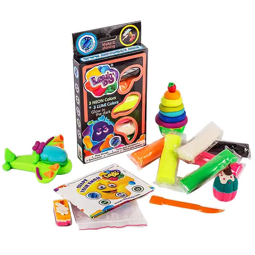 Набір тіста для ліплення TM Lovin'Do Асорті 6 кольорів Люмі 41018