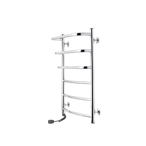 Полотенцесушитель электрический Kroner Каскад дуга ДКД02EL 700x500/6 EL CV019201, Хром, Левое - фото 2