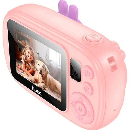 Дитяча фотокамера Hoco DV205 Dual Сamera Pink [136168] - фото 2