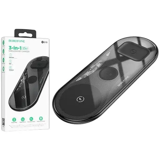 Беспроводное магнитное зарядное устройство Borofone BQ19 3 in 1