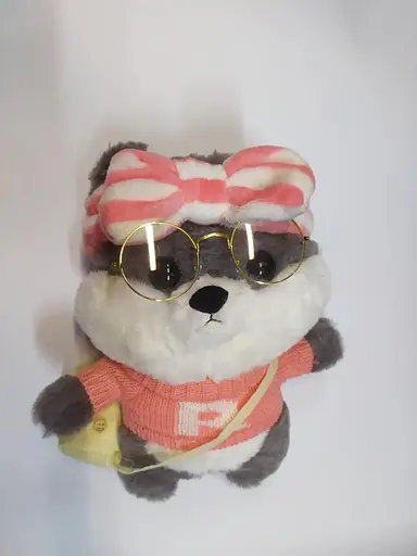 Собачка Lalafanfan м'який плюшевий Сіба-Іну в одязі та в окулярах - фото 9