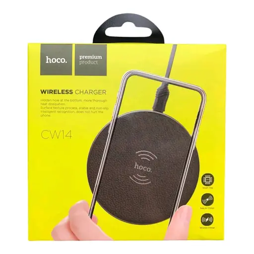 Бездротовий ЗП HOCO CW14 Round 2 A 5W адаптер живлення - фото 1