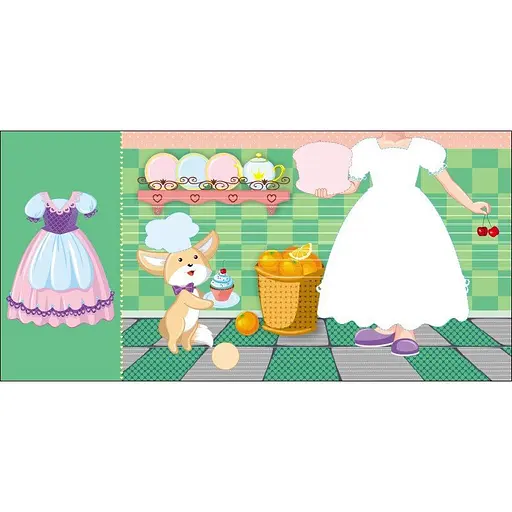 Детская книга с наклейками Одень куклу «Принцесса Злата в сказке» 615012 - фото 2