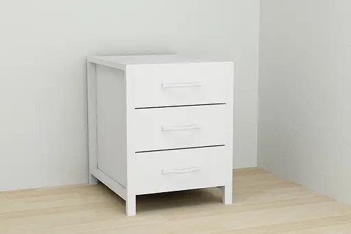 Тумба універсальна Ferrum-decor Вів'єн 3 50x41x40 білий ДСП Білий 16мм (FRD-104191) - фото 3