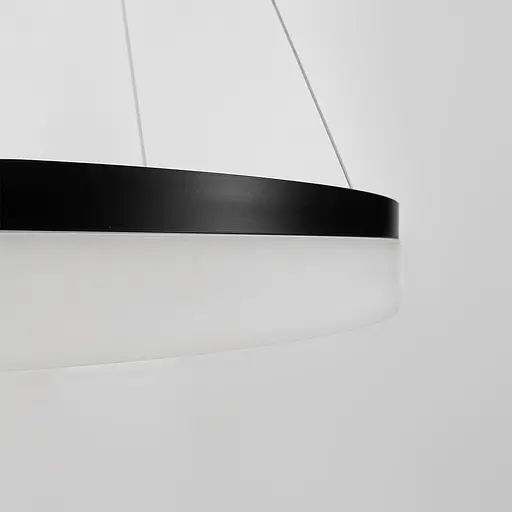 Современная LED люстра в черном каркасе Ø 80 см Ст. M 2702-800 BK | Line F - фото 3