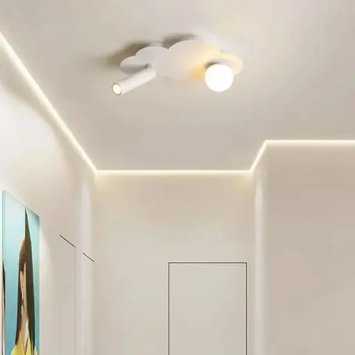 Ліве бра Line F Хмаринка у білому корпусі 24х17 см Арт. WJ031/2 WT Left  - фото 3