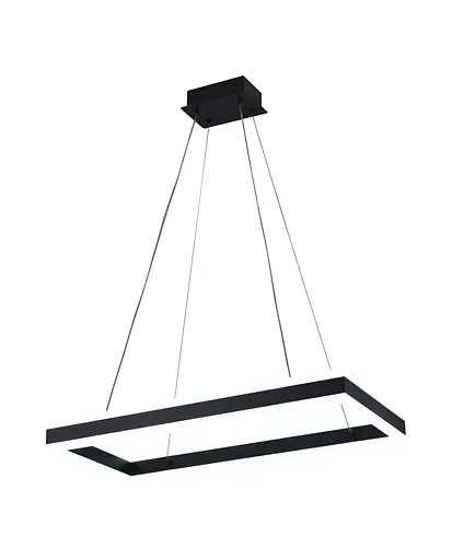 Стельова світлодіодна люстра QQD3093 (Чорний) - фото 3