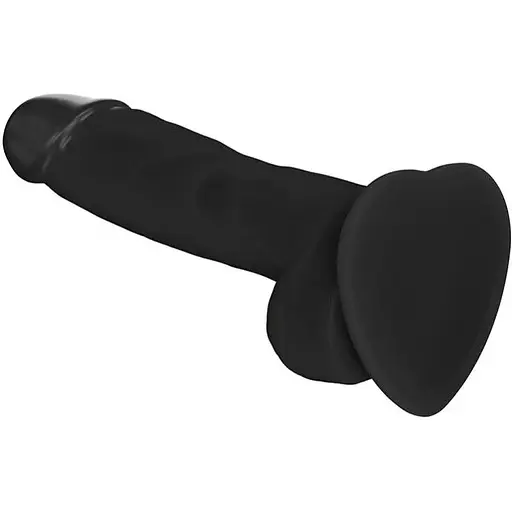 Реалістичний фалоімітатор Strap-On-Me Soft Realistic Dildo Black - Size M - фото 2