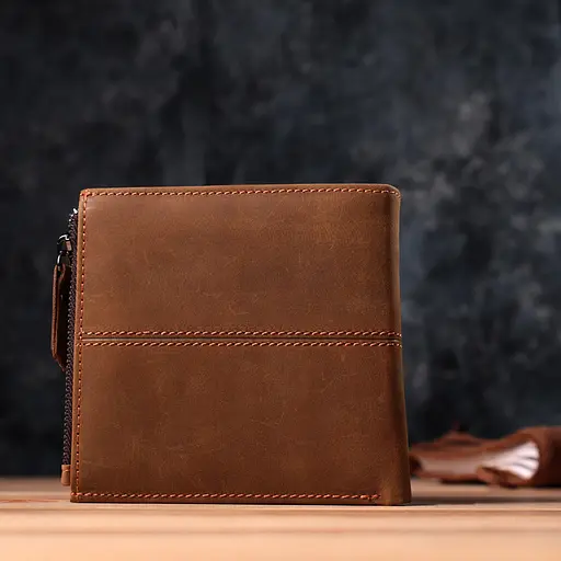 Гаманець для чоловіків із натуральної шкіри Vintage 12х11х2 см acs0029592 - фото 10