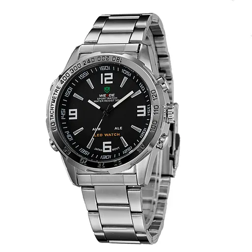 Наручний годинник чоловічий Weide Standart Silver Сріблястий (991) - фото 9