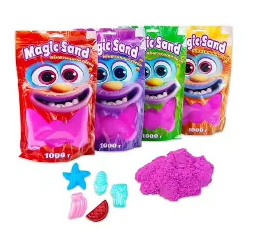 Кінетичний пісок Magic Sand, 39404-4, фіолетовий, 1 кг - фото 2