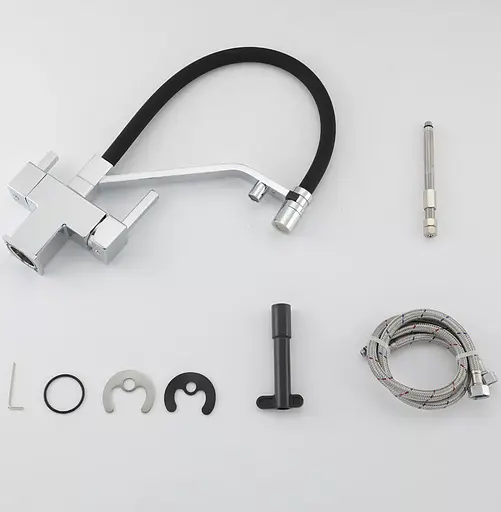 Смеситель для кухни Gappo с подключением фильтра G4395-60 хром/черный Хром - фото 6