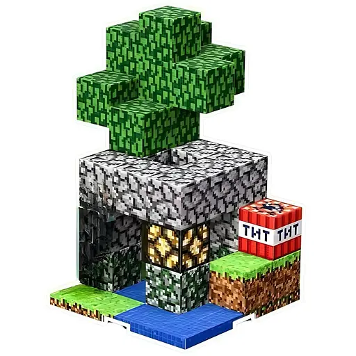 Магнітний конструктор Minecraft Колодязь на 47 деталей (T9903)