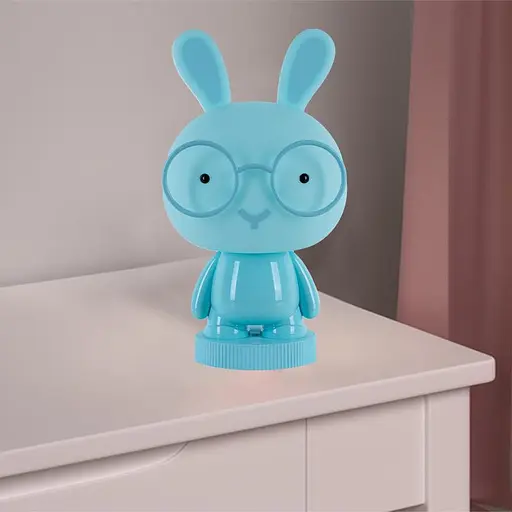 Світильник-нічник Kite LED з акумулятором Bunny блакитний (K24-490-1-3) - фото 4